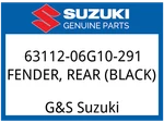 Suzuki Oem Part 63112-06G10-291 Fender, Rear (black). Fixed Price $202.58.