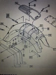 Harley 59770-05BEO Softail Deluxe 05-17 Oem Rear Fender Brace Support. Fixed Price $89.00.