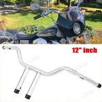 Chrome 12" Rise Mx-t Handlebar For Harley Softail Road King Dyna Low Rider. Fixed Price $84.00.