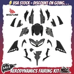 Wolfline Fairing Kit For Yamaha MT09 FZ09 2017-2020 2018 Bodywork Unpainted Abs. Fixed Price $269.00.