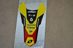 One Industries Rear Fender Graphics Suzuki RMZ250 2010 2011 2012 2013 14 15 16. Fixed Price $12.99.