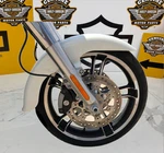 Bonneville Salt Pearl Oem 14-25 Harley Touring Trike RG3 Chopped Front Fender. Fixed Price $399.95.