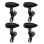 Mini Bullet Turn Signals 2PCS Black Smoked Lens Amber For Harley Chopper Cruiser. Fixed Price $15.19.
