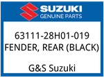 Suzuki Oem Part 63111-28H01-019 Fender, Rear (black). Fixed Price $61.76.