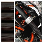 Fork Skins Guards Covers Glossy Carbon Fiber Stickers Yamaha FZ09 FZ07 MT09 MT07. Fixed Price $34.00.