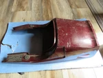 1981 Kawasaki KZ750 Rear Back Duck Tail Shroud Fender Burgundy. Fixed Price $55.00.
