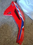 Honda CRF450R Left Shroud 19075-MKE-AY0ZA. Fixed Price $59.00.