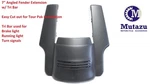 Mutazu Matte Black 7" Angled Fender Extension W/tri Bar For 14-UP Harley Touring. Fixed Price $139.00.