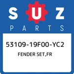 53109-19F00-YC2 Suzuki Fender Set,fr 5310919F00YC2, New Genuine Oem Part. Fixed Price $211.50.