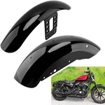 Vivid Black Front + Rear Fenders For Harley Sportster XL883 1200 2004-2024. Fixed Price $113.04.