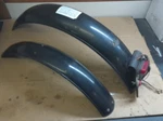 Preston Petty Big Mudder Fenders Front & Rear W/leather Tail Light Bracket(eb/rm. Fixed Price $150.00.
