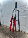 Jesse James Front Forks W/ Handlebar Schwinn Wcc West Coast Chopper Bike. Fixed Price $43.40.