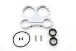 Chrome Billet 48MM Dual Gauge Mount For Harley-davidson. Fixed Price $67.99.