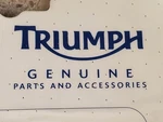 Genuine Triumph New Oem Bonneville Mudguard Assy, Front T2300648-PG Nos. Fixed Price $188.88.