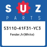 53110-41F31-YC3 Suzuki Fender,fr(white) 5311041F31YC3, New Genuine Oem Part. Fixed Price $771.80.