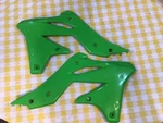 Cycra Green Radiator Shrouds Scoops Kawasaki KX250F 2013-2016'. Fixed Price $47.00.