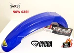 Cycra Usa Yam YZ125/250 98-05 YZ250F/400F/426F/450F 06-09 Blue Front Fender Nos. Fixed Price $25.33.