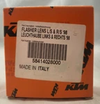Ktm Oem Flasher Lens Orange Left/right Side 58414028000 New Old Stock. Fixed Price $6.75.