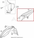 New Oem Husqvarna Rear Fender Fairing White 2015. Fixed Price $64.95.