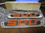 2 Suzuki Oem 500 Emblems New 68141-15600. Fixed Price $169.99.