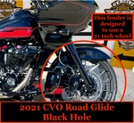 2021 Cvo Oem Harley Touring Road Glide Front Fender 21" Wheel Black Hole. Fixed Price $399.95.