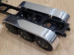 Pair Aluminum Rear Tri Axle Fender Bracket For Tamiya Rc 1/14 King Grand Hauler. Fixed Price $80.00.