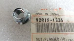 Kawasaki Nos New 92015-1335 Flanged Nut 10MM Ej El En Er Ex Kx Kaf Kef Klf. Fixed Price $6.99.
