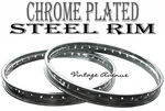 Kawasaki KD100 KM100 KD80 MC1 F+r Chrome Wheel Rim 2PCS. Fixed Price $65.00.