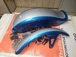 Harley-davidson 1994 Softail Springer Rear And Front Fender Set "aqua Silver". Fixed Price $545.00.