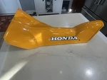 Honda CT90 1978 Down Tube Cover W/ Decal Installed Bright Yellow Oem Matched. Fixed Price $180.00.