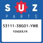 53111-38G01-YWB Suzuki Fender,fr 5311138G01YWB, New Genuine Oem Part. Fixed Price $278.15.