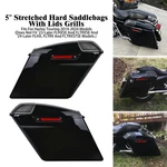 Black 5" Stretched Hard Saddlebags Speaker Lid For Harley Road King Flhr 14-24. Fixed Price $276.99.