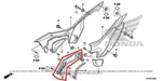 New Oem Honda Left Side Cover Panel Red. Fixed Price $79.95.