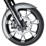 Russ Wernimont Rwd 19" Front Wrapper Fender 6" LS-3 Flared Harley Flh/t 14-20. Fixed Price $298.95.