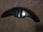 06-09 Triumph Rocket Iii Classic Front Wheel Fender Red Gold Stripe Black. Fixed Price $200.00.