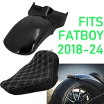 Solo Driver Seat W/ Led Short Rear Fender Set For Harley Softail Fat Boy 18-24. Fixed Price $235.99.