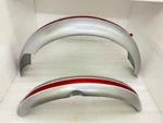 Triumph T120 T100 T90 Cherry & Silver Front Rear Mudguards Fender Set. Fixed Price $259.99.