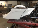 8" For Harley Davidson Touring Stretched Saddlebags Side Cover Fender Bagger Kit. Fixed Price $1399.00.