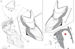 Ducati Front Mudguard 564Z0081A. Fixed Price $335.84.