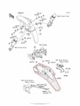 New Oem Kawasaki Fury 125 Rear Fender Fairing Black 2010. Fixed Price $39.95.