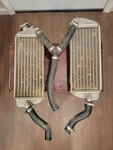 2005 Ktm 250SXF Radiator W/ Hoses Oem Left Right Fits 03 07 Exc. Fixed Price $49.99.