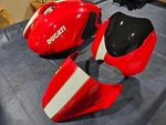 Genuine Ducati Monster Exterior Tank Cowl Front Fairing Set Caswell Sealed. Fixed Price $1200.00.