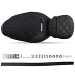 Black Blue Seat Set For Harley Touring Models 2009-2024 Driver & Passenger. Fixed Price $111.22.