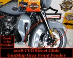 Oem Harley 14-23 Touring Cvo Road Glide Front Fender 2018 Gunship Gray 28282. Fixed Price $199.95.