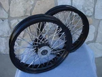 16X3.5" Black 60 Spoke Kcint Wheels Harley Road King Glide Touring 2002-07. Fixed Price $1407.00.
