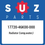 17720-46K00-000 Suzuki Radiator Comp,water,l 1772046K00000, New Genuine Oem Part. Fixed Price $551.30.