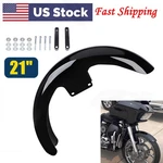 21" Wrap Front Fender Vivid Black For Harley Touring Cvo Road Street Glide 23-25. Fixed Price $172.09.
