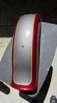 Harley 1997 Springer Softail Custom Rear Fender Red Silver. Fixed Price $290.00.