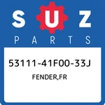 53111-41F00-33J Suzuki Fender,fr 5311141F0033J, New Genuine Oem Part. Fixed Price $496.16.