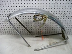 Honda 1972 Twin Chrome Front Fender Guard Cover 61100-344-670XW. Fixed Price $24.99.